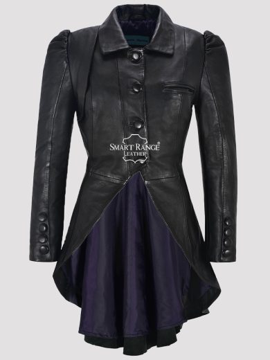 Ladies Gothic Victorian Leather Jacket