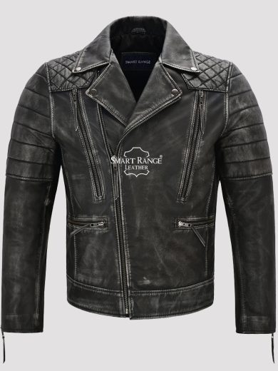 Men's Vintage Biker Leather Jacket