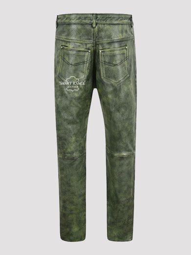 Men's Biker Leather Pant