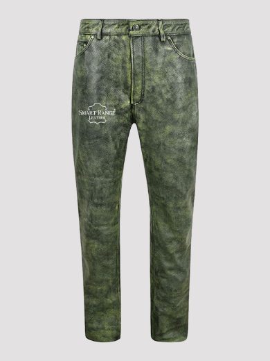 Men's Biker Leather Pant